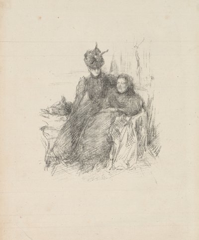 Mutter und Tochter [Die kranke Mutter] von James Abbott McNeill Whistler