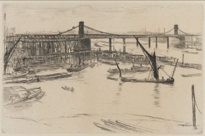 Alte Hungerford-Brücke von James Abbott McNeill Whistler