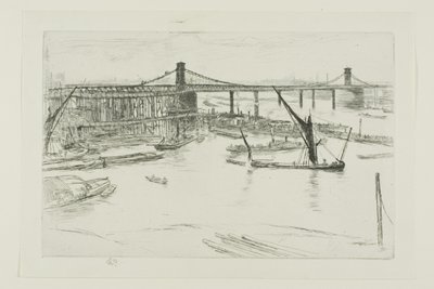 Alte Hungerford-Brücke von James Abbott McNeill Whistler