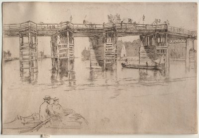 Alte Putney-Brücke von James McNeill Whistler