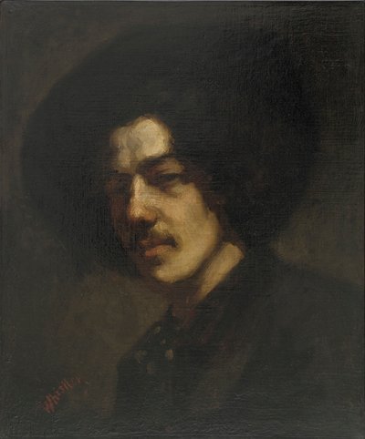 Porträt von Whistler mit Hut von James Abbott McNeill Whistler