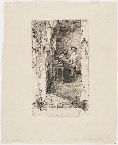 Lumpensammler, Quartier Mouffetard, Paris von James Abbott McNeill Whistler
