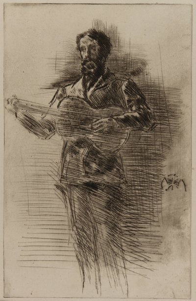 Der Gitarrenspieler (M.W. Ridley) von James Abbott McNeill Whistler