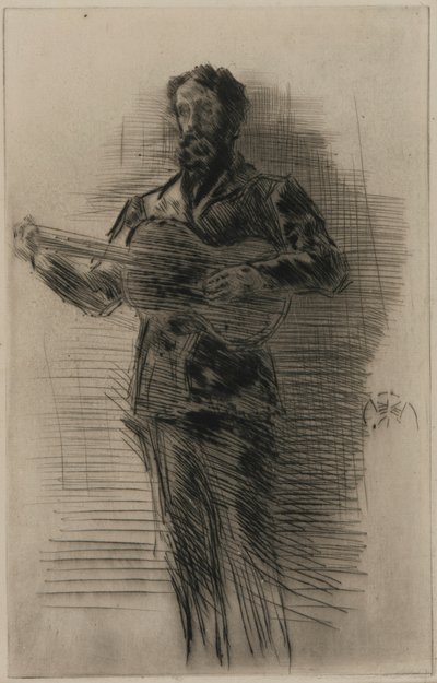 Die Gitarrenspielerin von James Abbott McNeill Whistler