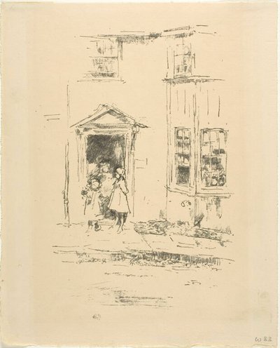 Die kleine Tür, Lyme Regis von James McNeill Whistler