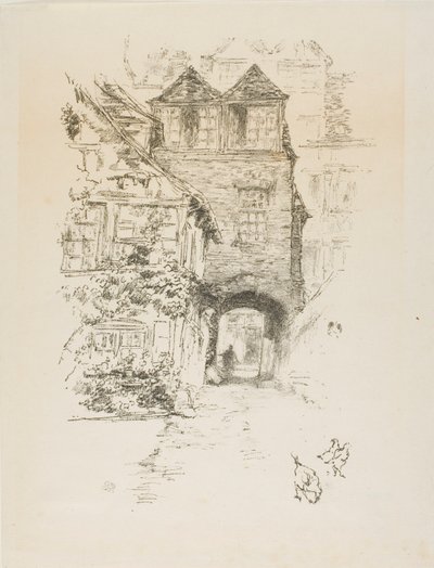 Das Priesterhaus, Rouen von James McNeill Whistler