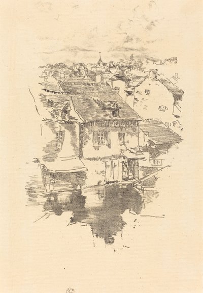 Vitré: Der Kanal von James Abbott McNeill Whistler