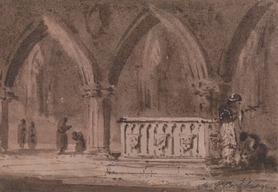 Figuren an einem Grab von James Pattison Cockburn