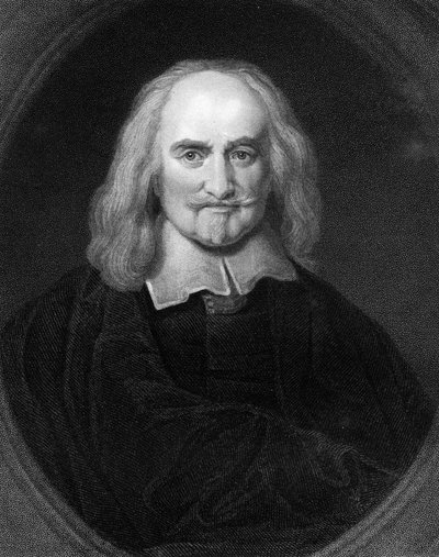 Thomas Hobbes, englischer Philosoph des 17. Jahrhunderts, 1836 von James Posselwhite