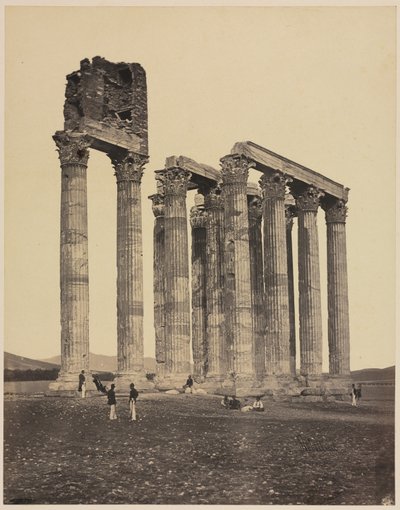 Tempel des Jupiter Olympius, um 1853 von James Robertson