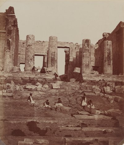 Die Propyläen auf der Akropolis von James Robertson