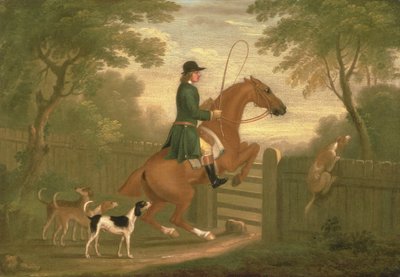 Jäger mit seinen Hunden in einer Landschaft von James Seymour