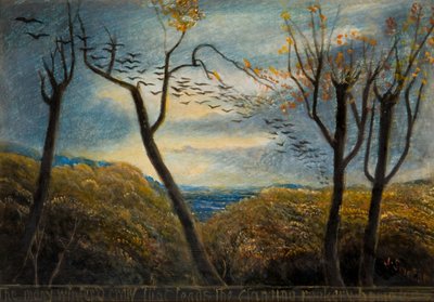 Die viele Winterkrähe, 1880 von James Smetham