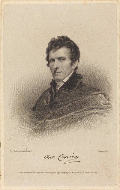 Antonio Canova von James Thomson possibly after John Jackson