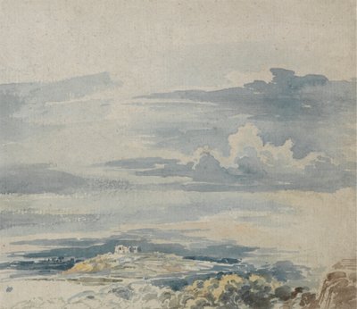 Landschaft mit einer Burg auf einem Hügel von James Ward