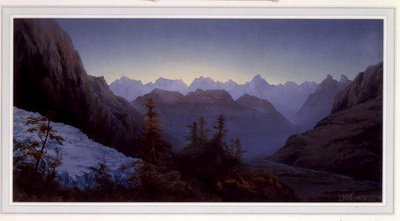 Morgendämmerung in den Alpen von James Whittet Smith