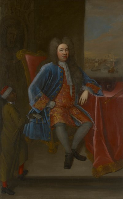 Elihu Yale mit seinem Diener von James Worsdale