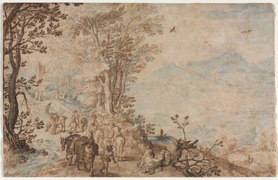 Landschaft mit Reisenden von Jan Brueghel