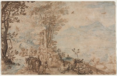 Landschaft mit Reisenden, 1605 von Jan Brueghel the Elder