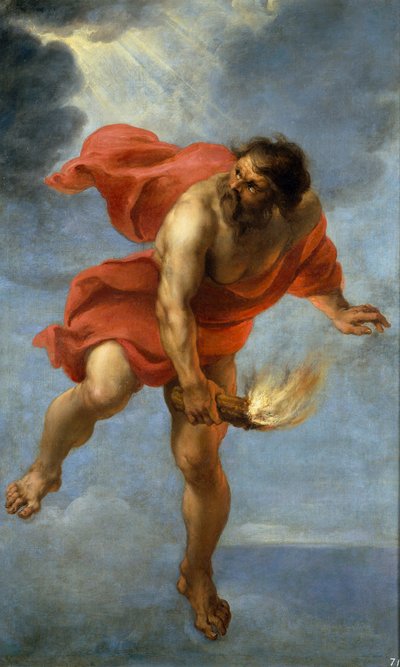 Prometheus trägt das Feuer, 1637 von Jan Cossiers