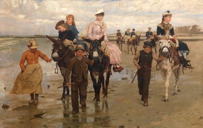 Eselreiten in Heist von Jan Frans Verhas