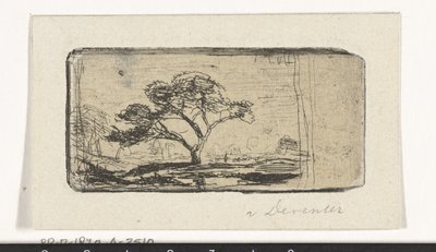 Landschaft mit Baum von Jan Frederik van Deventer