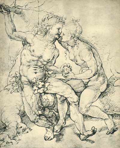 Adam und Eva, 1520-1525, 1943 von Jan Gossaert