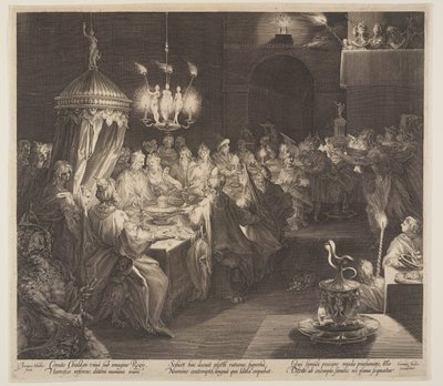 Das Gastmahl des Belsazar von Jan Harmensz. Muller