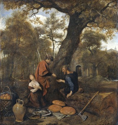 Erysichthon verkauft seine Tochter Mestra, 1660 von Jan Havickszoon Steen