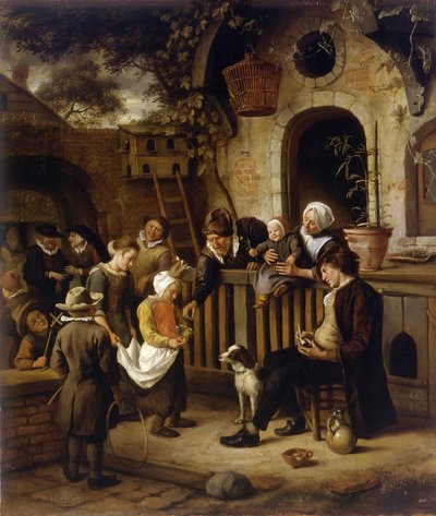 Der kleine Almosensammler von Jan Havickszoon Steen