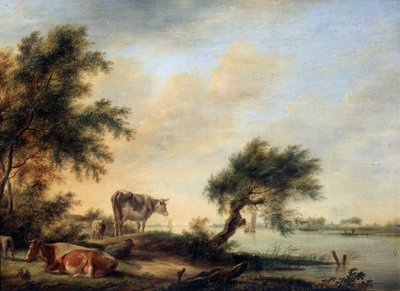 Landschaft mit einer Herde von Jan Jansson