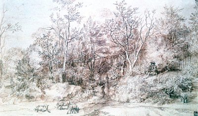 Landschaft mit Flötenspieler, ca. 1627-1674 von Jan Lievens