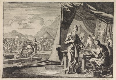 Bau des Tabernakels von Jan Luyken