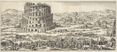 Bau des Turms von Babel von Jan Luyken