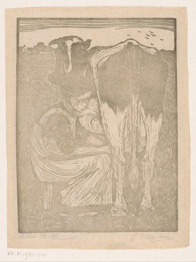 Milchmagd von Jan Mankes (signed by artist)