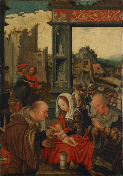 Die Anbetung der Könige, 1525 von Jan Mostaert