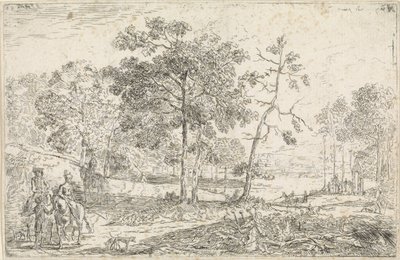 Landschaft mit Reitern von Jan Palthe