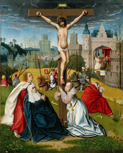 Die Kreuzigung, ca. 1495 von Jan Provoost