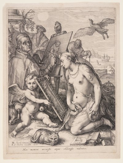 Allegorie der visuellen Wahrnehmung von Jan Saenredam