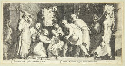 Die Anbetung der Hirten von Jan Saenredam