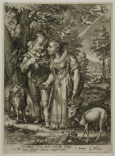 Frühling, aus Die vier Jahreszeiten von Jan Saenredam