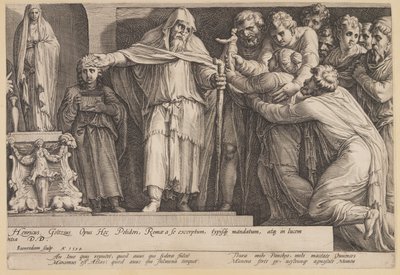 Die Bestrafung der Niobe (Tafel 5) von Jan Saenredam