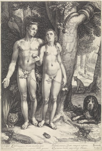Sündenfall von Jan Saenredam