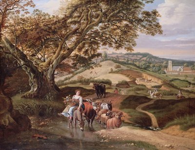 Eine pastorale Landschaft, 1684 von Jan Siberechts