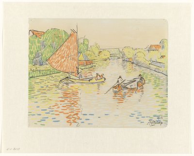 Kanal bei Veere von Jan Toorop