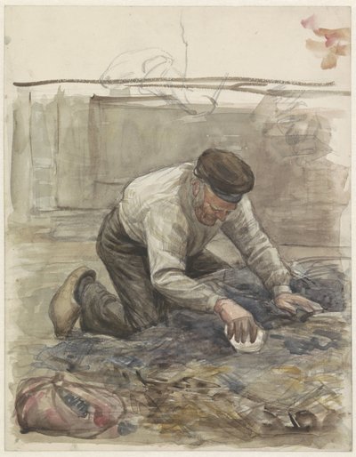 Bauer, auf seinen Knien von Jan Veth