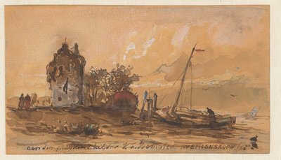 Flusslandschaft von Jan Weissenbruch