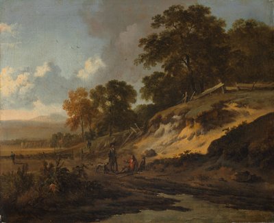 Landschaft mit Jägern, ca. 1660-1680 von Jan Wijnants