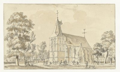 Die Kirche in Asperden, Deutschland von Jan de Beijer