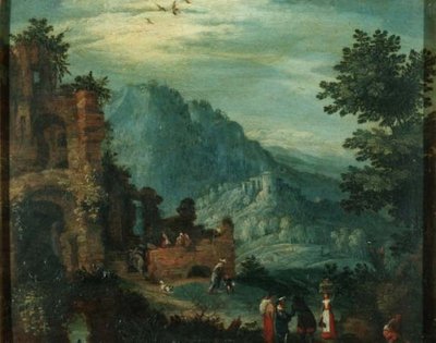 Landschaft mit klassischen Ruinen von Jan the Elder Brueghel